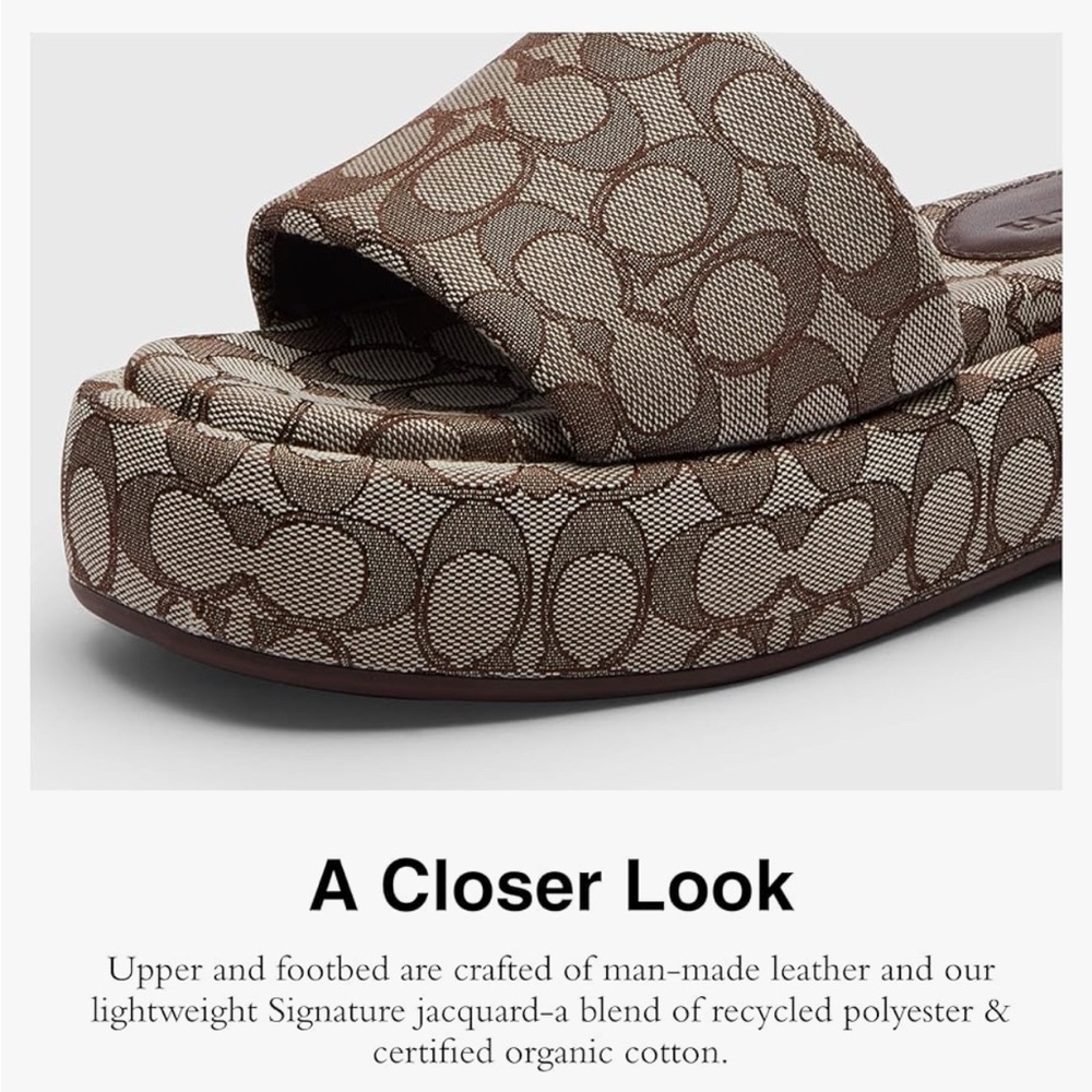 Coach Womens Daisy Pump in Crystal Signature Jacquard - Picture 3 of 5